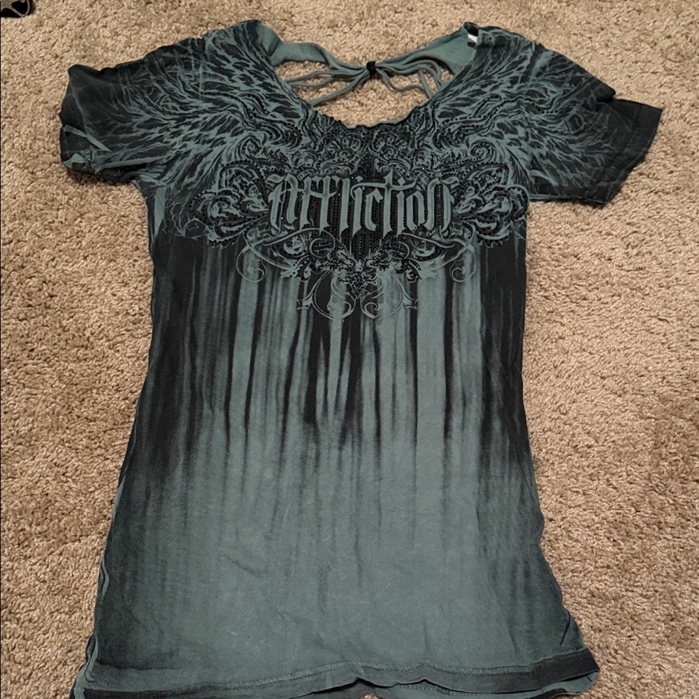 Affliction Women's Gem Winged Top 🧡